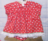 Christmas Infant Outfit Red Heart